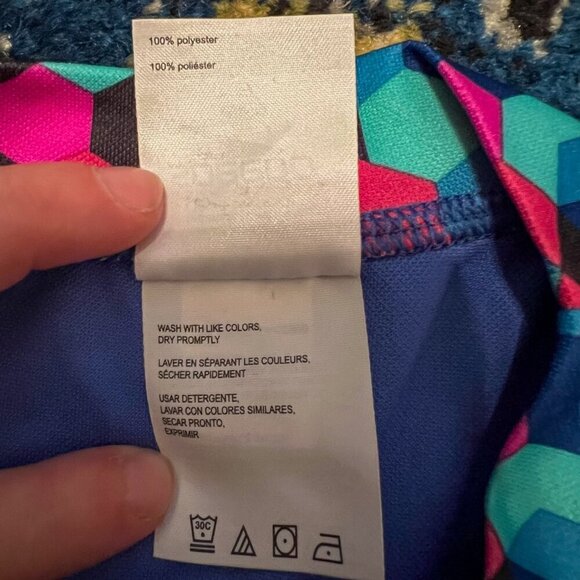 Speedo Girl's Short Sleeve Rash Guard Multi Colored Size M - Picture 7 of 8